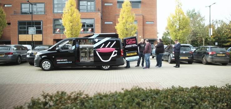 Really Awesome Coffee franchise van