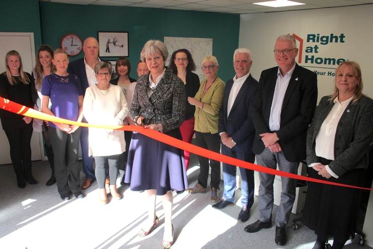 Theresa May opens Right at Home's 50th franchise office